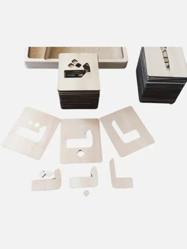 Box of Hollow Arabic Letter Cards