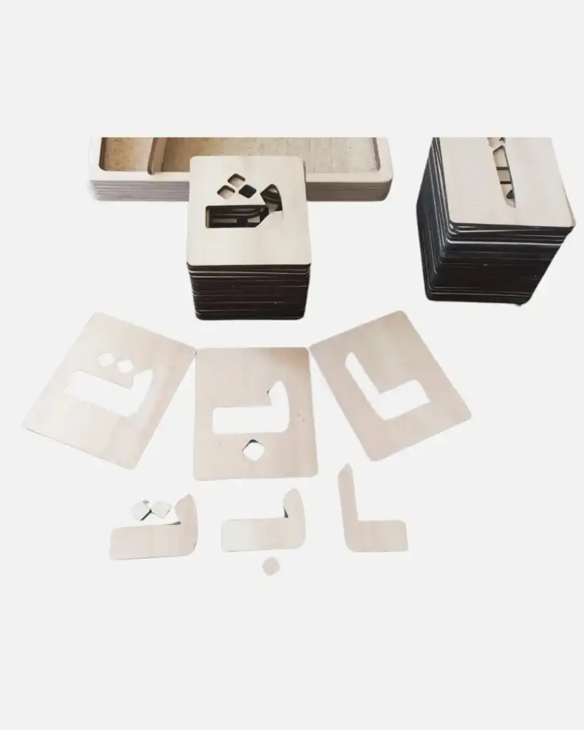 Box of Hollow Arabic Letter Cards