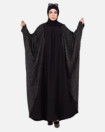 Wide-Cut Abaya with Elegant Pattern