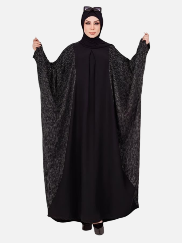 Wide-Cut Abaya with Elegant Pattern