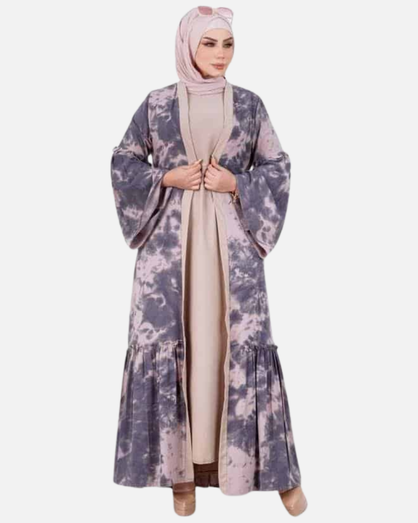 Elegant Abaya with Saudi details