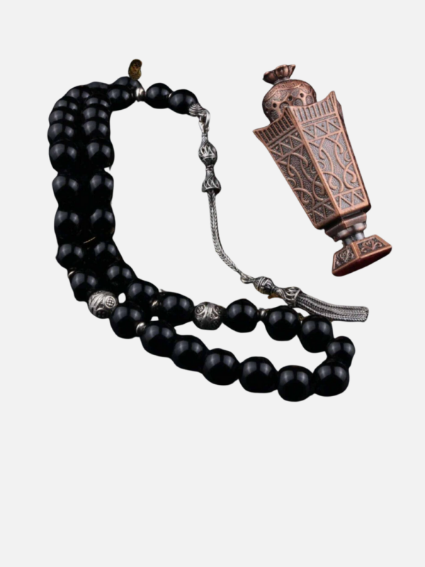 Bead Black Agate and Onyx Prayer Beads