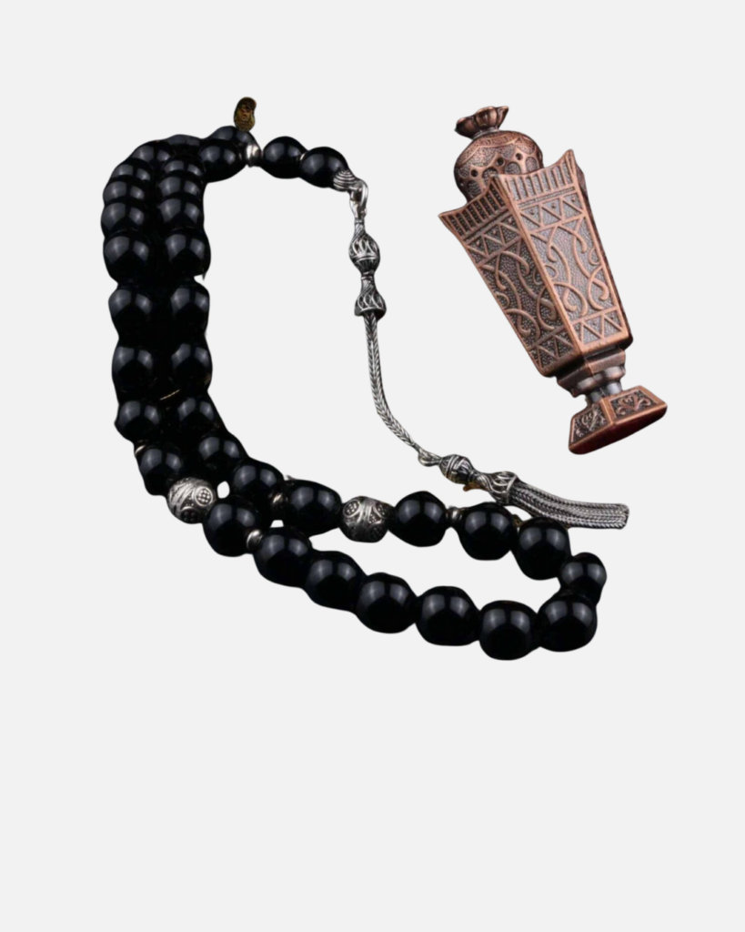 Bead Black Agate and Onyx Prayer Beads